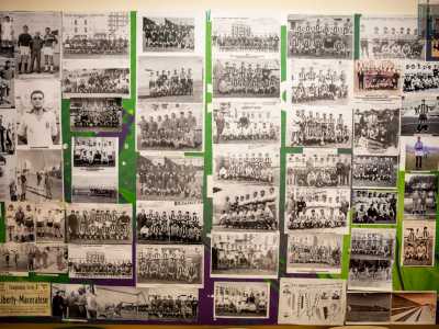 ...e foto in bianco e nero � possibile rivivere le imprese di Liberty e Ideale nel Museo dello Sport del rione Japigia
